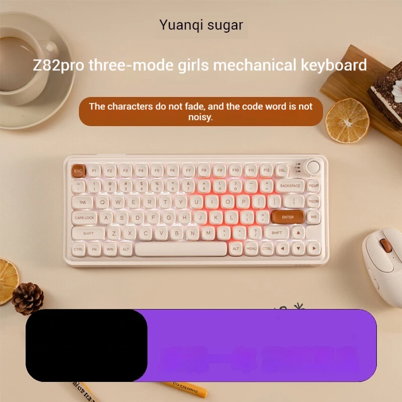 Elegant Small Size Mechanical Keyboard For Women Office Use Wireless And Wired Universal Quiet Yuqi Fangtang Z82pro Three Mode
Elegant Small Size Mechanical Keyboard For Women Office Use Wireless And Wired Universal Quiet Yuqi Fangtang Z82pro Three Mode