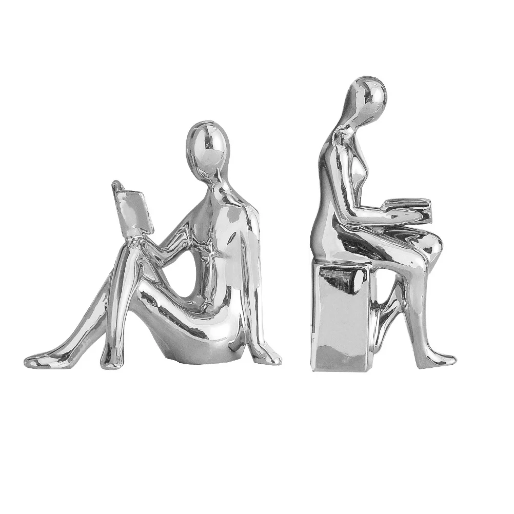 1Pair Bookends Decor Reading Statue Ceramic Desktop Ornament for Home Office Living Room Shelf Decor Aesthetic
1Pair Bookends Decor Reading Statue Ceramic Desktop Ornament for Home Office Living Room Shelf Decor Aesthetic