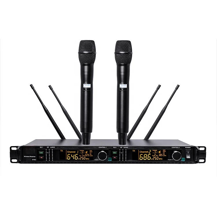 ADX400 Professional 4 Pcs Antennas Outdoor True Diversity Wireless Microphone 2 Channel
ADX400 Professional 4 Pcs Antennas Outdoor True Diversity Wireless Microphone 2 Channel