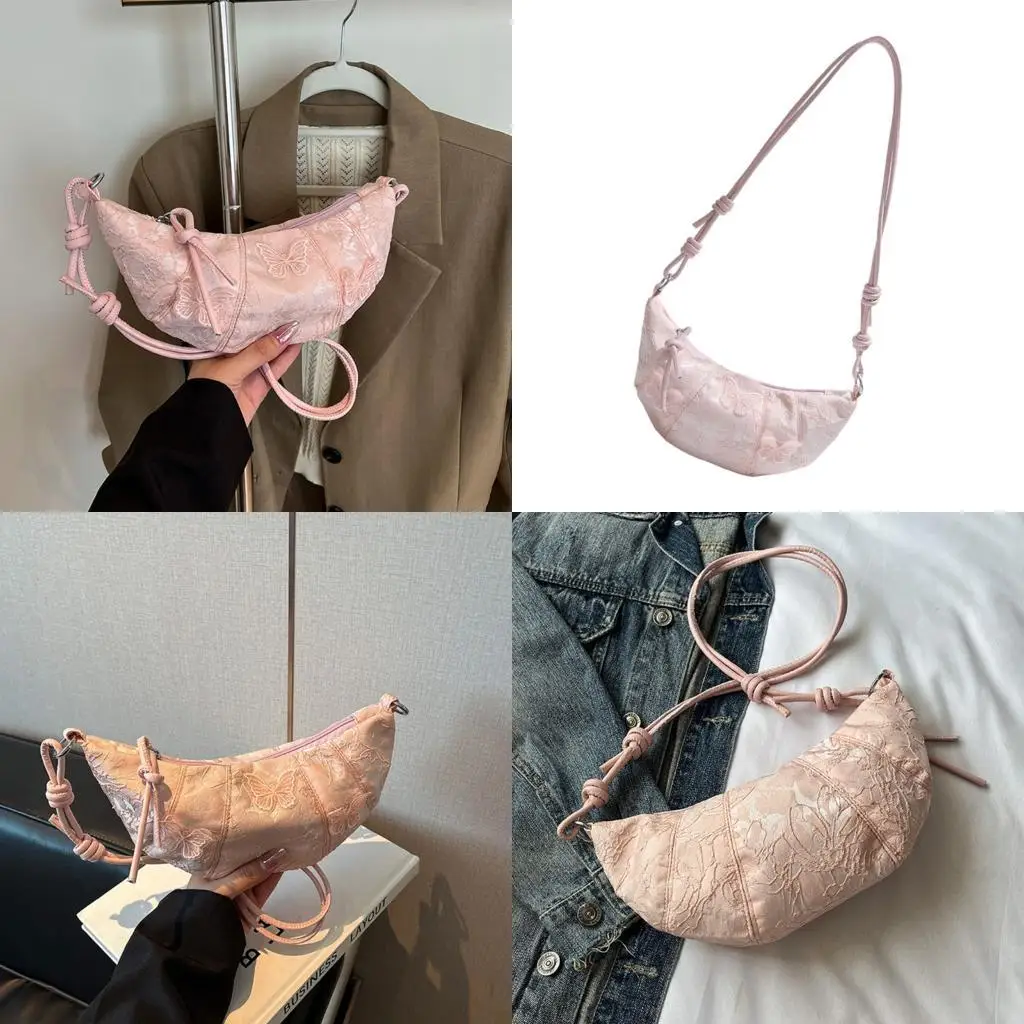 D46D Lace Crossbody Bag Unique Dumpling Inspired Structure Soft Lightweight Shoulder Bags Satchel Purse Everyday Carry
D46D Lace Crossbody Bag Unique Dumpling Inspired Structure Soft Lightweight Shoulder Bags Satchel Purse Everyday Carry