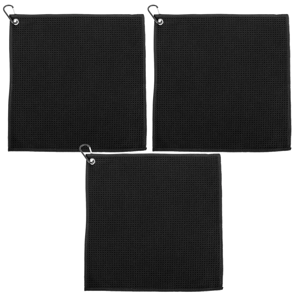 3 Pcs Black Golf Towel 30x30cm Microfiber Cleaning Portable Golfing Accessories Dry Wet Breathing Ball Cleaner
3 Pcs Black Golf Towel 30x30cm Microfiber Cleaning Portable Golfing Accessories Dry Wet Breathing Ball Cleaner