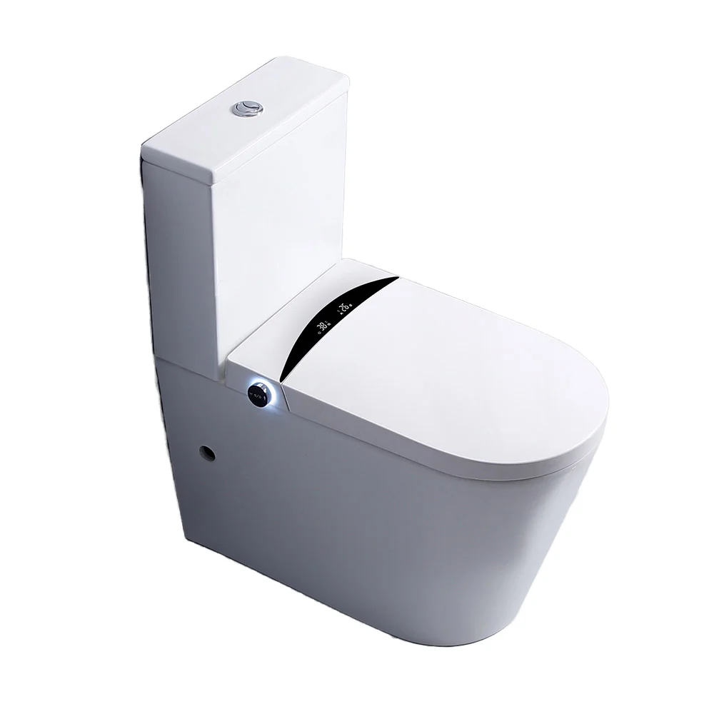 CE Two Piece Self-cleaning Bathroom Electronic Bidet Automatic WC Intelligent Smart Toilet with Instant Water Seat Heated
CE Two Piece Self-cleaning Bathroom Electronic Bidet Automatic WC Intelligent Smart Toilet with Instant Water Seat Heated