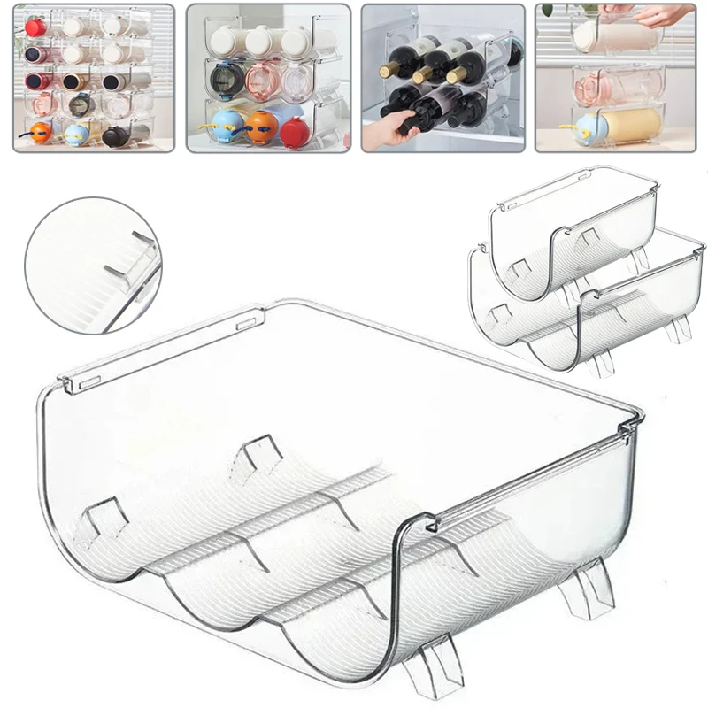 Transparent Water Bottle Organizer Stackable Plastic Wine Bottle Holder Organizer for Kitchen Universal Home Cabinet Organizer
Transparent Water Bottle Organizer Stackable Plastic Wine Bottle Holder Organizer for Kitchen Universal Home Cabinet Organizer