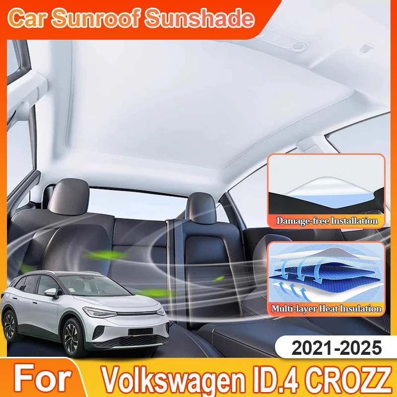 For VW Volkswagen ID.4X ID4 CROZZ 2021~2025 2022 2023 2024 Sun Visor Car Sunshades Electrostatic Adsorption Heat Insulation Roof
For VW Volkswagen ID.4X ID4 CROZZ 2021~2025 2022 2023 2024 Sun Visor Car Sunshades Electrostatic Adsorption Heat Insulation Roof