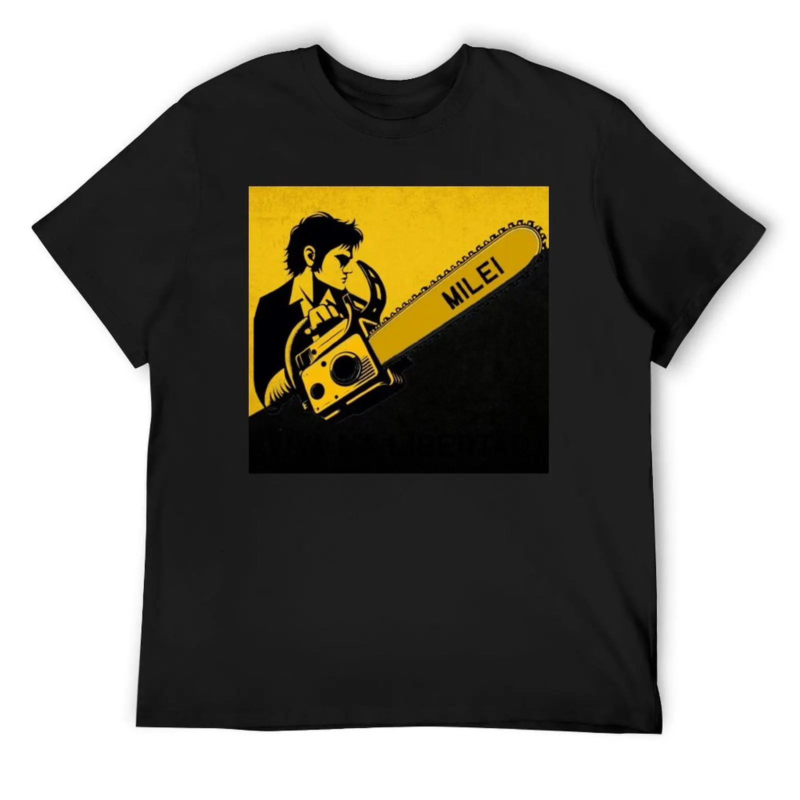 Javier Milei с бензопилой, (с фоном) Футболка с графикой Футболки больших размеров новые подарки и футболки облегающие футболки для мужчин
Javier Milei с бензопилой, (с фоном) Футболка с графикой Футболки больших размеров новые подарки и футболки облегающие футболки для мужчин