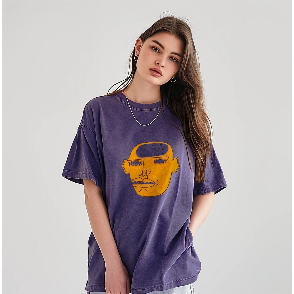 ONLY YOU CAN HELP YOURSELF T-Shirt Stylish Unisex Top Men Women Short Sleeve Oversized T-shirts Summer Sport Loose T Shirt 
ONLY YOU CAN HELP YOURSELF T-Shirt Stylish Unisex Top Men Women Short Sleeve Oversized T-shirts Summer Sport Loose T Shirt