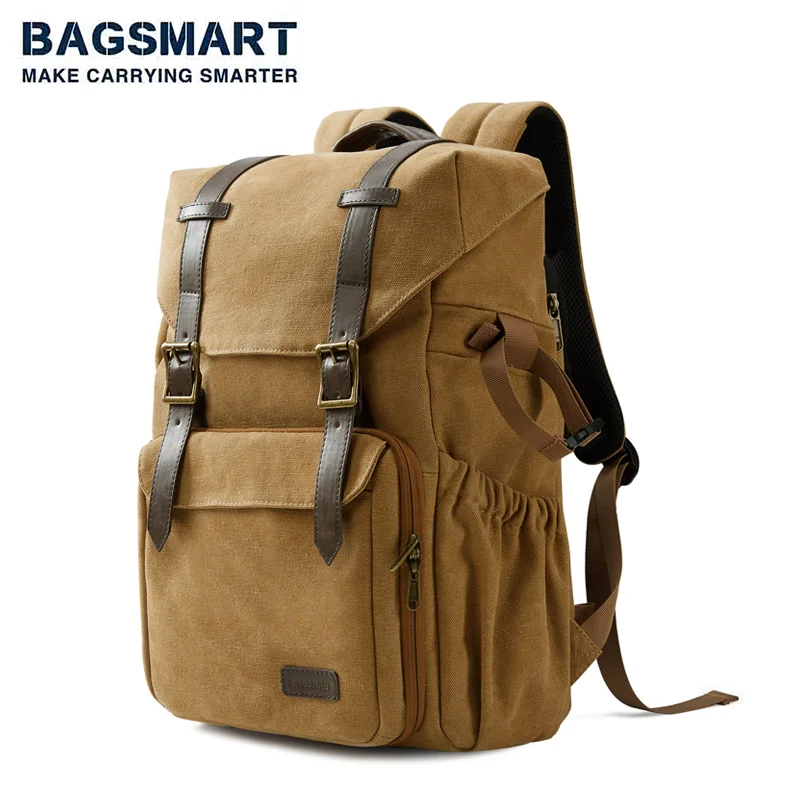 BAGSMART Camera Backpack Waterproof Tripod Holder DSLR Camera Bag Backpack for Photographers Fit up to 15" Laptop
BAGSMART Camera Backpack Waterproof Tripod Holder DSLR Camera Bag Backpack for Photographers Fit up to 15" Laptop
