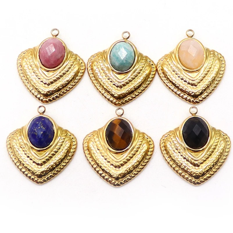 6 шт./лот, модный веер, подвеска в форме сердца, золото, серебро, нержавеющая сталь, натуральный амазонит, обсидиан, камень, кулон для изготовления ювелирных изделий, серьги
6 шт./лот, модный веер, подвеска в форме сердца, золото, серебро, нержавеющая сталь, натуральный амазонит, обсидиан, камень, кулон для изготовления ювелирных изделий, серьги