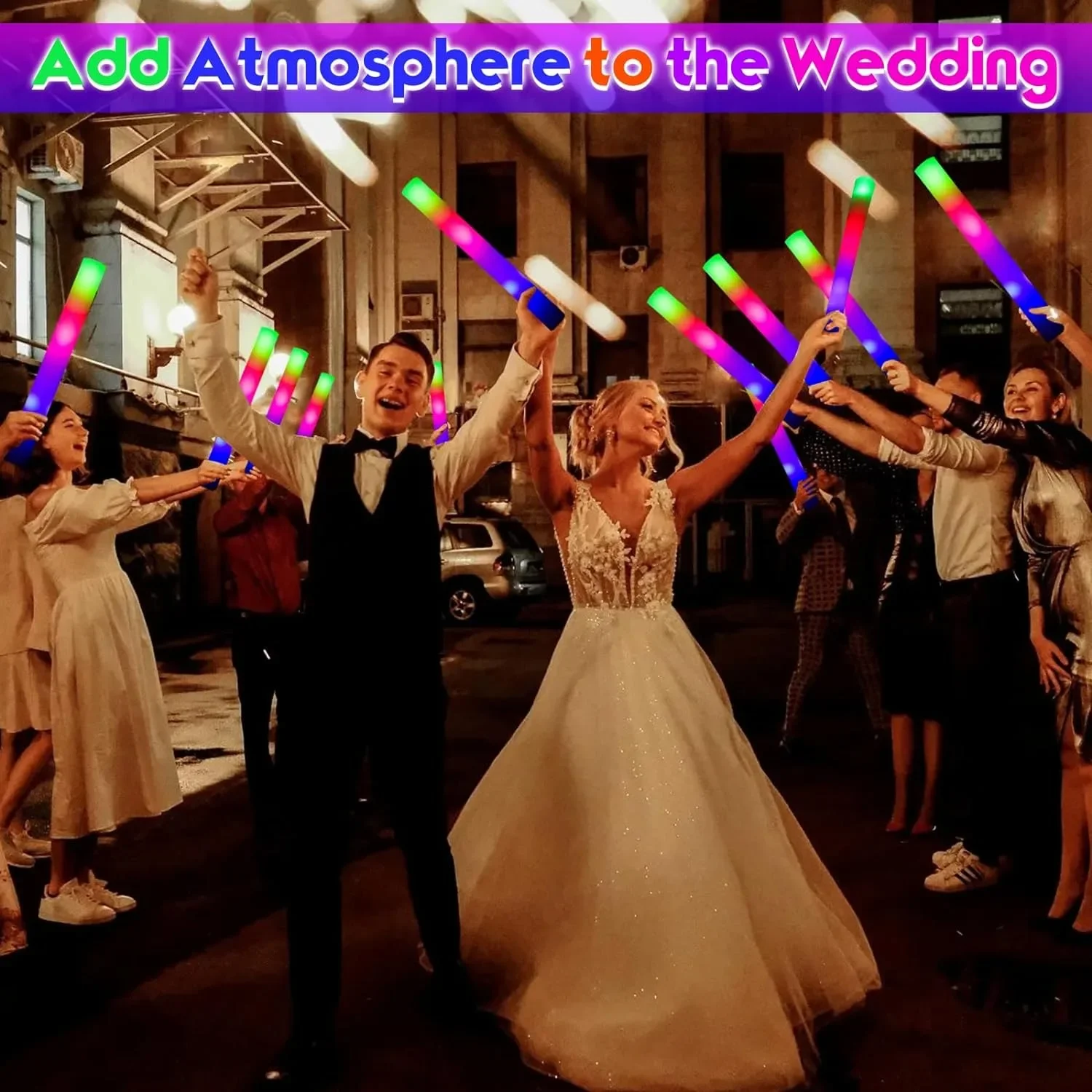 30pcs LED Glow Sticks Multicolor Customizable Foam Sticks for Wedding Party Personalized Event Supplies
30pcs LED Glow Sticks Multicolor Customizable Foam Sticks for Wedding Party Personalized Event Supplies