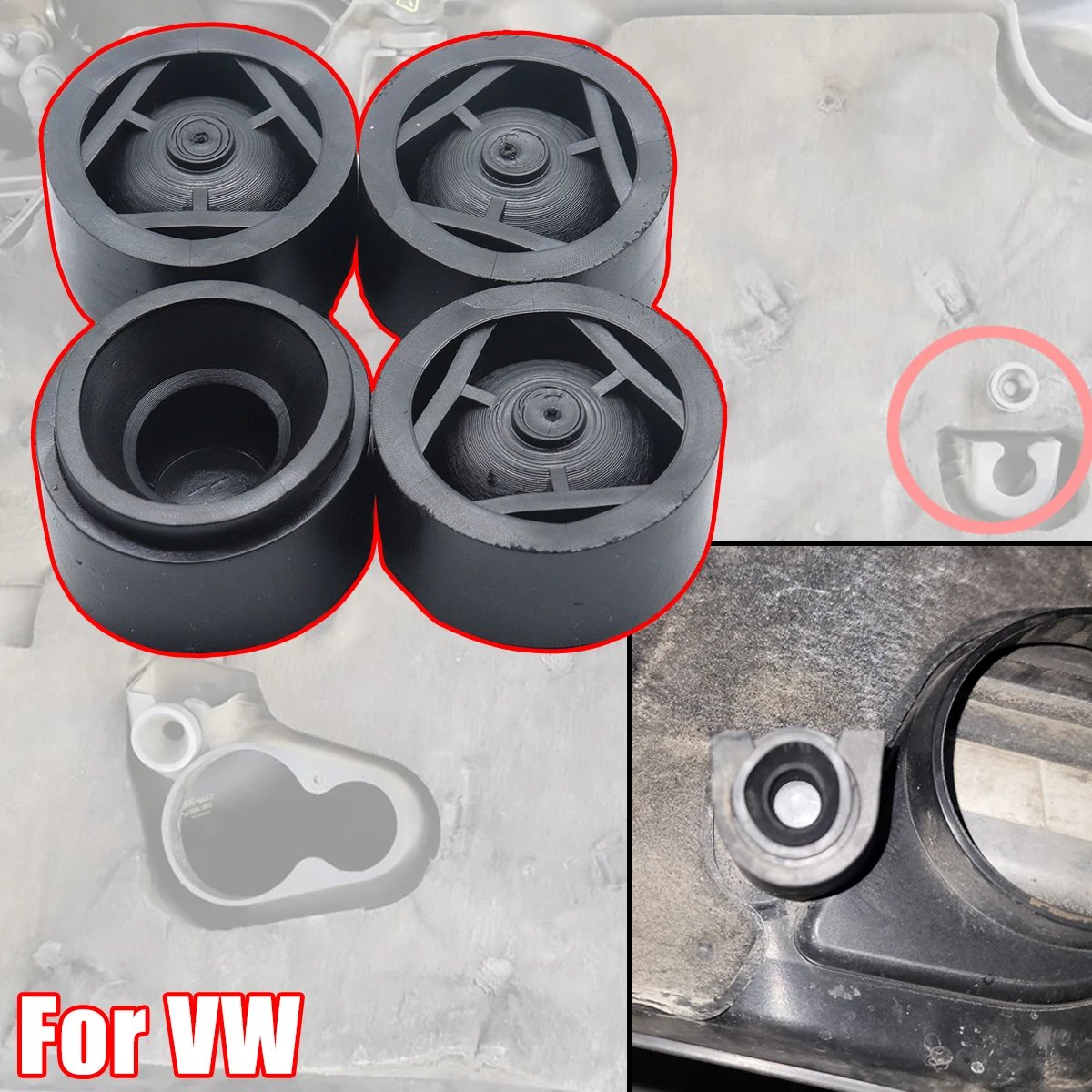 4X Engine Cover Rubber Mounting Bush For VW Golf TDI MK6 Jetta Protector Under Guard Plate Clip Grommet Support Bungs Repair Kit
4X Engine Cover Rubber Mounting Bush For VW Golf TDI MK6 Jetta Protector Under Guard Plate Clip Grommet Support Bungs Repair Kit