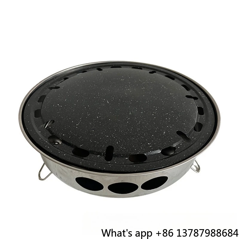 Outdoor Camping Charcoal Grill Barbeque Plate Stainless Steel Korean Barbecue Grill Charcoal Round
Outdoor Camping Charcoal Grill Barbeque Plate Stainless Steel Korean Barbecue Grill Charcoal Round