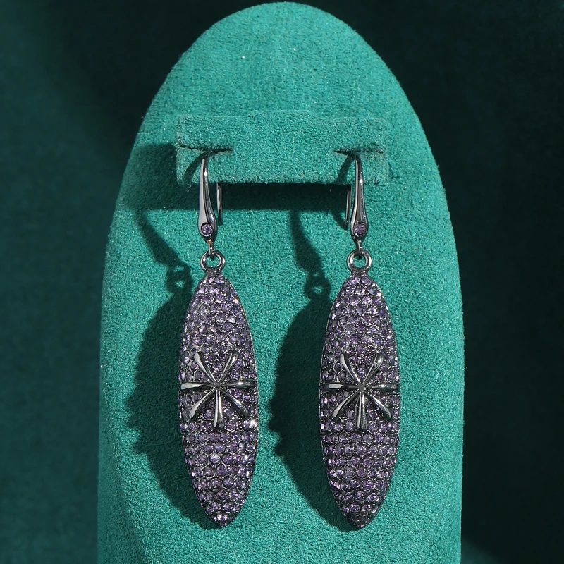 Long Vintage Natural Stone Oval Black Drop Earring Star Rhinestone Designer Quality Women Evening Party Jewelry Silver Color New
Long Vintage Natural Stone Oval Black Drop Earring Star Rhinestone Designer Quality Women Evening Party Jewelry Silver Color New