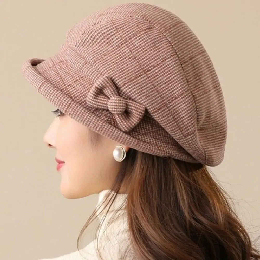 Fashion Elegant Women's Beret Hat Warm Casual Short Brim Beanie Headwear with Bow Newspaper Hat Women Mother'gift
Fashion Elegant Women's Beret Hat Warm Casual Short Brim Beanie Headwear with Bow Newspaper Hat Women Mother'gift