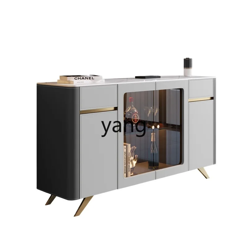 LT Italian minimalist saddle leather rock slab side cabinet living room wall locker
LT Italian minimalist saddle leather rock slab side cabinet living room wall locker