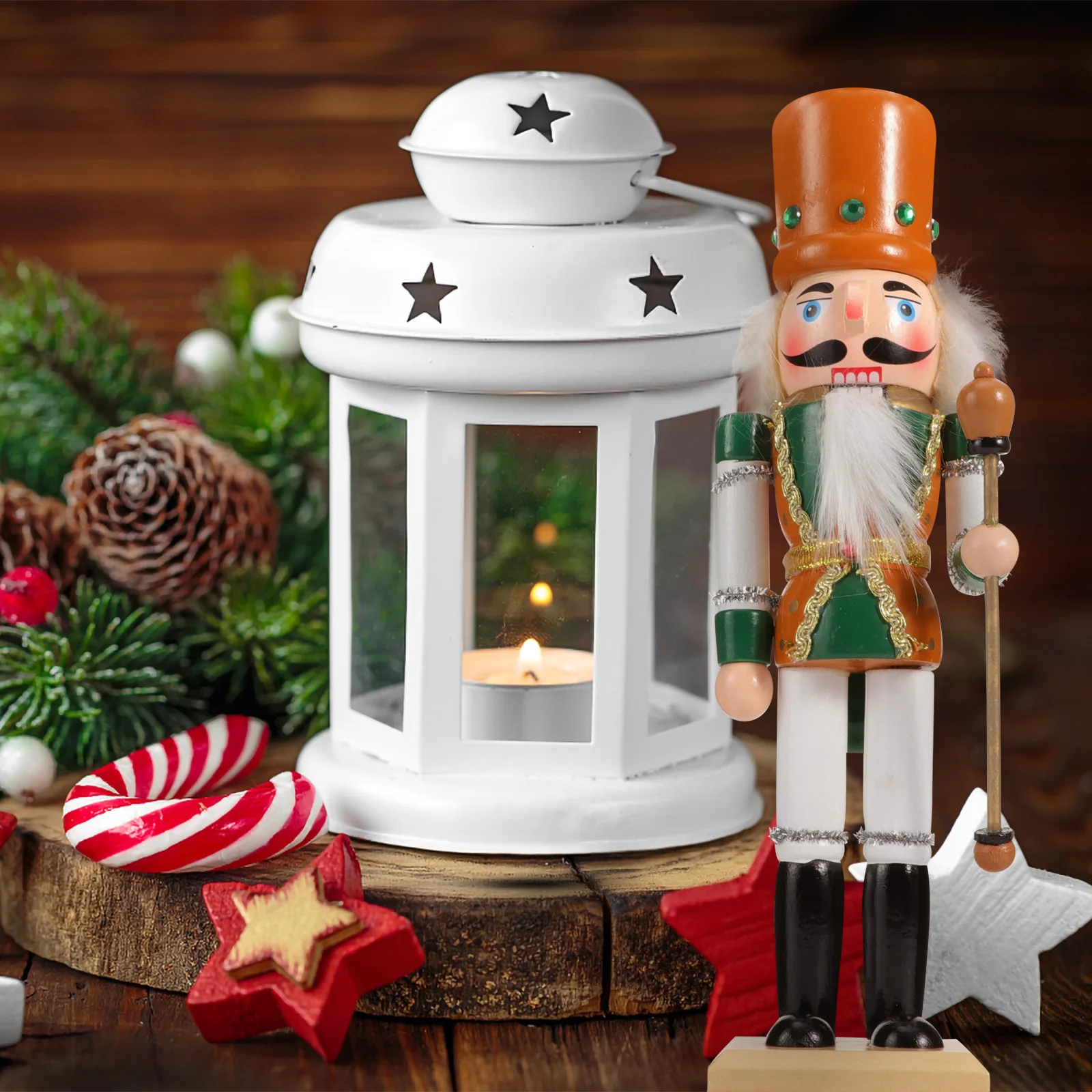 1pc Walnut Nutcracker Ornament Christmas Wooden Figurine Painted Craft Eco-Friendly Home Decoration Gift Kids Birthday
1pc Walnut Nutcracker Ornament Christmas Wooden Figurine Painted Craft Eco-Friendly Home Decoration Gift Kids Birthday