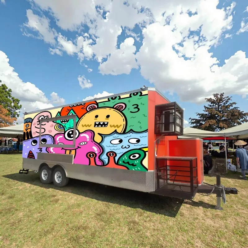 Большая мобильная кухонная тележка для фаст-фуда, прицепы, грузовик для еды с полным кухонным оборудованием, колеса 220 В, стекловолокно для продажи мороженого
Большая мобильная кухонная тележка для фаст-фуда, прицепы, грузовик для еды с полным кухонным оборудованием, колеса 220 В, стекловолокно для продажи мороженого