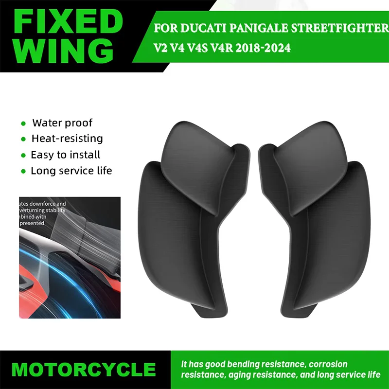 Motorcycle Rear Tail Wing Fixed Wing For Ducati V2 V4 V4S V4R 2018-2024 ABS Rear Tail Wing Side Winglet Aerodynamic Wing
Motorcycle Rear Tail Wing Fixed Wing For Ducati V2 V4 V4S V4R 2018-2024 ABS Rear Tail Wing Side Winglet Aerodynamic Wing