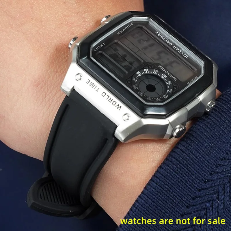 High quality rubber Watchband for Casio W218h AE-1200/1100 SGW-300 MRW-200/F-108 Waterproof Resin Silicone Dust-Free Strap 18mm
High quality rubber Watchband for Casio W218h AE-1200/1100 SGW-300 MRW-200/F-108 Waterproof Resin Silicone Dust-Free Strap 18mm