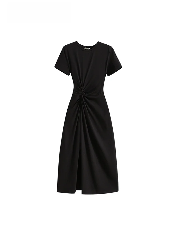 Elegant Short Sleeve Dress Women's plus Size Summer Beautiful Dress Stylish Korean Style Slim Fit Cotton Polyester Blend
Elegant Short Sleeve Dress Women's plus Size Summer Beautiful Dress Stylish Korean Style Slim Fit Cotton Polyester Blend