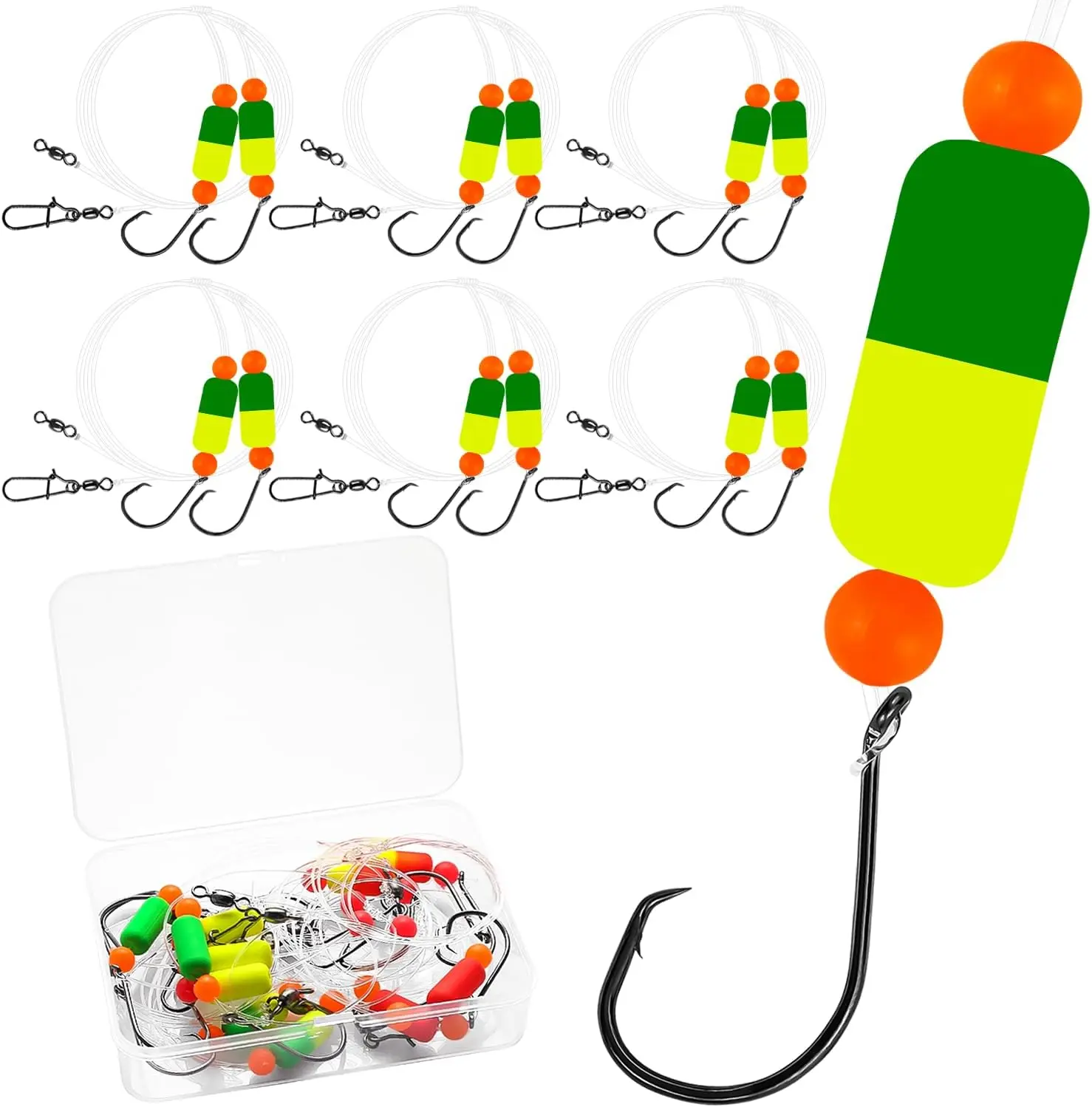 Double Drop Surf Fishing Rig – Pre-Tied Pompano Rig with Circle Hooks, Beads & Swivel for Saltwater
Double Drop Surf Fishing Rig – Pre-Tied Pompano Rig with Circle Hooks, Beads & Swivel for Saltwater