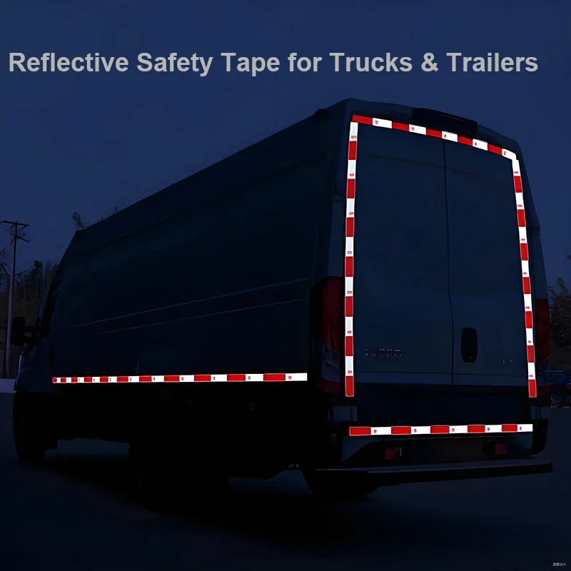 Truck Safety Reflective Tape Sticker Red White 30x5 cm Highly Visible All Weather Waterproof Strips for Trailer Box Stickers
Truck Safety Reflective Tape Sticker Red White 30x5 cm Highly Visible All Weather Waterproof Strips for Trailer Box Stickers