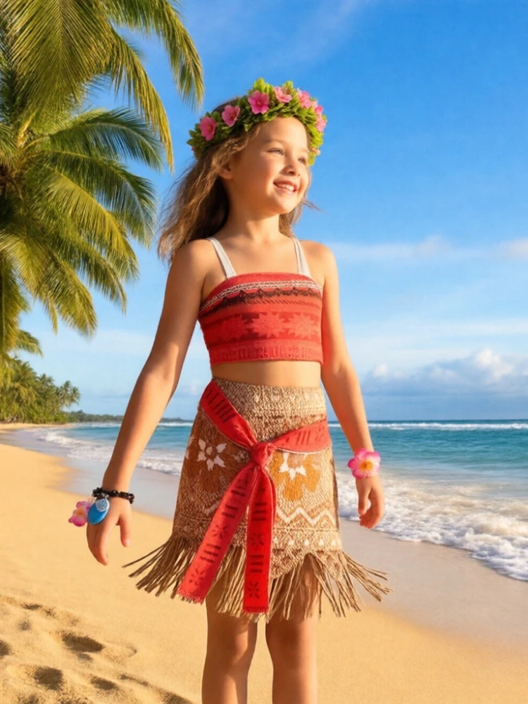 Summer Moana Dress for Kids Girls Princess Vaiana Cosplay Carnival Children Birthday Party Headwear Necklace Pet Pig Chicken Set
Summer Moana Dress for Kids Girls Princess Vaiana Cosplay Carnival Children Birthday Party Headwear Necklace Pet Pig Chicken Set