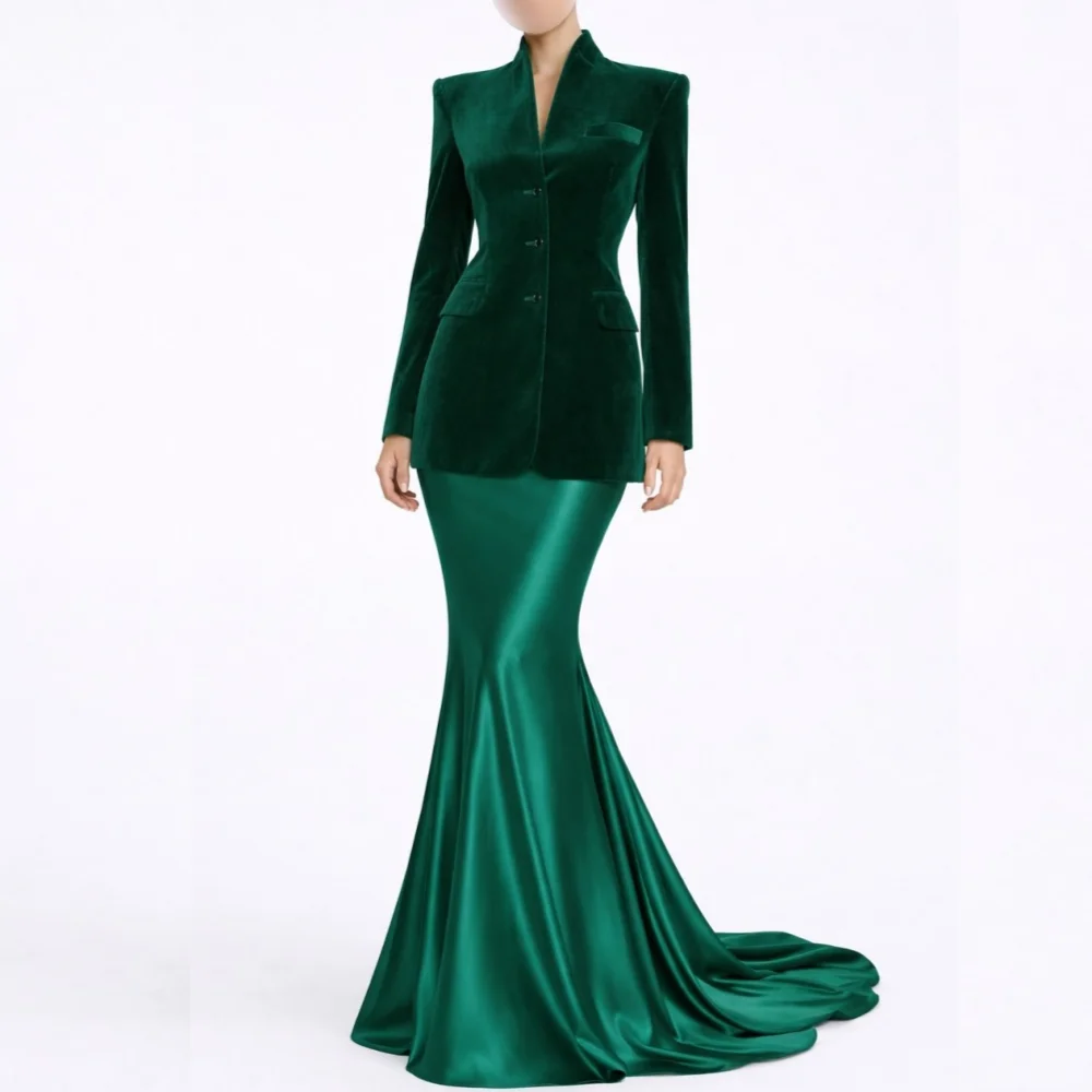 Customized Elegant Party Two-piece Dress Button Modern Style Mermaid Long Dresses Formal Evening Dress For Wedding
Customized Elegant Party Two-piece Dress Button Modern Style Mermaid Long Dresses Formal Evening Dress For Wedding