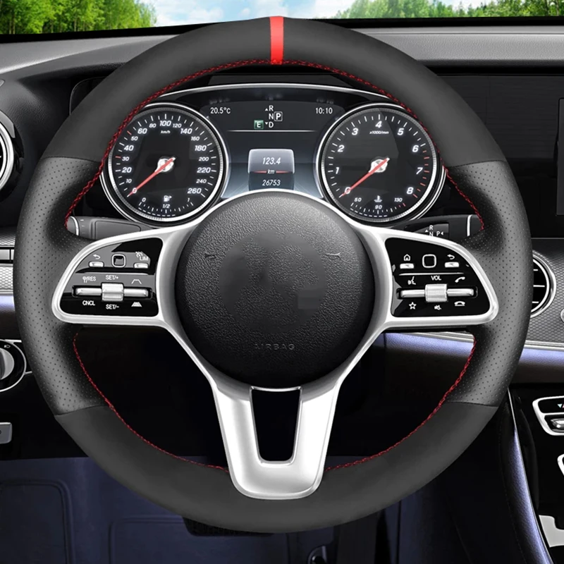 DIY Hand-stitched Leather Suede Steering Wheel Cover For Mercedes-Benz W167 W177 W247 W205 W213 W420 W463 X167 X253 2018-2023
DIY Hand-stitched Leather Suede Steering Wheel Cover For Mercedes-Benz W167 W177 W247 W205 W213 W420 W463 X167 X253 2018-2023