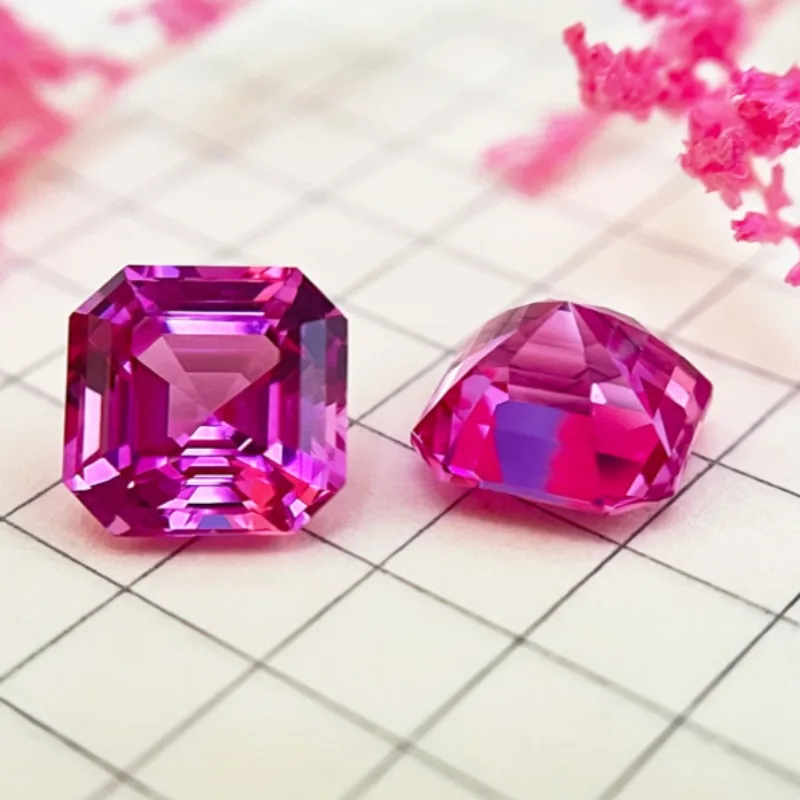 Top Lab Grown Sapphire Pink Square Asscher Cut VVS1 Gemstone Charms DIY For Jewelry Making Materials Selectable AGL Certificate
Top Lab Grown Sapphire Pink Square Asscher Cut VVS1 Gemstone Charms DIY For Jewelry Making Materials Selectable AGL Certificate