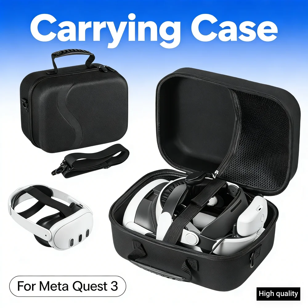 Carrying Case for Meta Quest 3 for BOBOVR M3 PRO Elite Strap Protective Bag Storage Bag for Travel and Home Storage
Carrying Case for Meta Quest 3 for BOBOVR M3 PRO Elite Strap Protective Bag Storage Bag for Travel and Home Storage