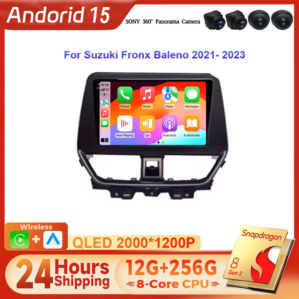 Android 15 GPS-навигация для Suzuki Fronx Baleno 2021-2023 Авторадио Мультимедиа Стерео QLED IPS DSP Автомобильный экран WIFI BT 4G LET
Android 15 GPS-навигация для Suzuki Fronx Baleno 2021-2023 Авторадио Мультимедиа Стерео QLED IPS DSP Автомобильный экран WIFI BT 4G LET