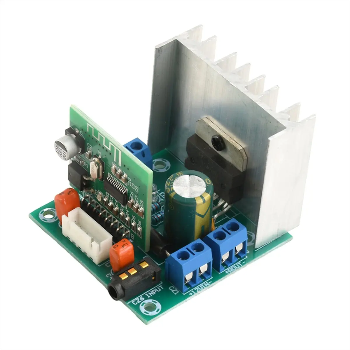 Плата аудиоусилителя Y22A-AC DC 7-12V TDA7297 с Bluetooth 5.0 - двухканальный усилитель 15Вт+15Вт
Плата аудиоусилителя Y22A-AC DC 7-12V TDA7297 с Bluetooth 5.0 - двухканальный усилитель 15Вт+15Вт