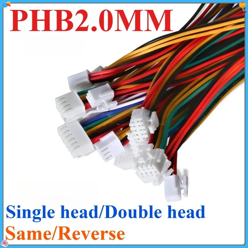 5PCS PHB 2.0mm Terminal Wire Single End Connecting Wire 2x2P/3P/4P/5P/6P Double Row Buckle Electronic Cable 10/20/30CM
5PCS PHB 2.0mm Terminal Wire Single End Connecting Wire 2x2P/3P/4P/5P/6P Double Row Buckle Electronic Cable 10/20/30CM