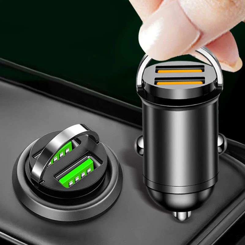 100W Dual Ports Mini USB Car Charger Phone Charge Adapter Super Fast Charging C-igarette Socket L-ighter 12-24
100W Dual Ports Mini USB Car Charger Phone Charge Adapter Super Fast Charging C-igarette Socket L-ighter 12-24