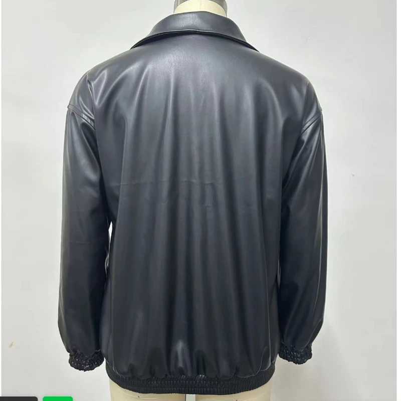 Fall 2025 Leather Jacket Long Sleeve Lapel Zipper Side Pocket Casual Women's Leather Jacket
Fall 2025 Leather Jacket Long Sleeve Lapel Zipper Side Pocket Casual Women's Leather Jacket