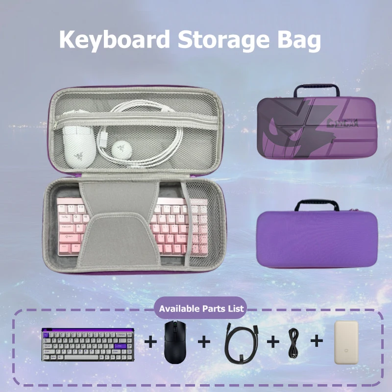 Storage Bag for 68/75/98 Keys Gaming Keyboard & Headset, Fits ASUS ROG Strix Ace RX NX, Strix X Extreme, Gladius and Strix 2RX
Storage Bag for 68/75/98 Keys Gaming Keyboard & Headset, Fits ASUS ROG Strix Ace RX NX, Strix X Extreme, Gladius and Strix 2RX