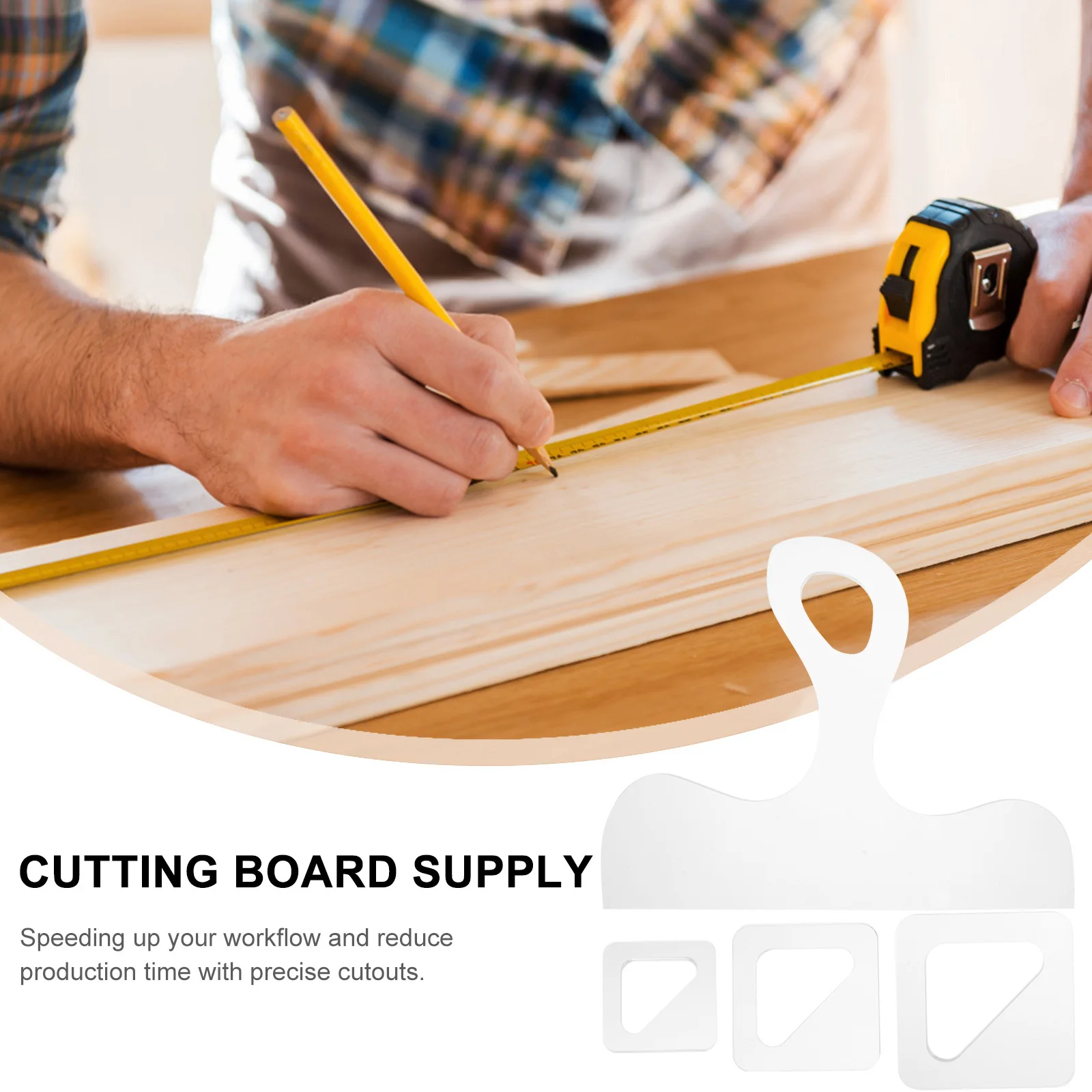 4Pcs Clear Cutting Board Handle Template Acrylic Tracing Stencil for Fast Charcuterie Board Making Woodworking Tool
4Pcs Clear Cutting Board Handle Template Acrylic Tracing Stencil for Fast Charcuterie Board Making Woodworking Tool