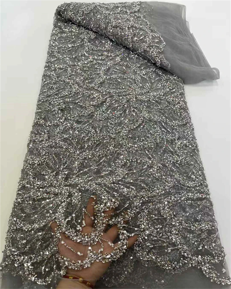 Fashion French Mesh Beaded Embroidery groom Lace Fabric With Sequins African Nigerian Fabric For Wedding Dress Women Sewing
Fashion French Mesh Beaded Embroidery groom Lace Fabric With Sequins African Nigerian Fabric For Wedding Dress Women Sewing