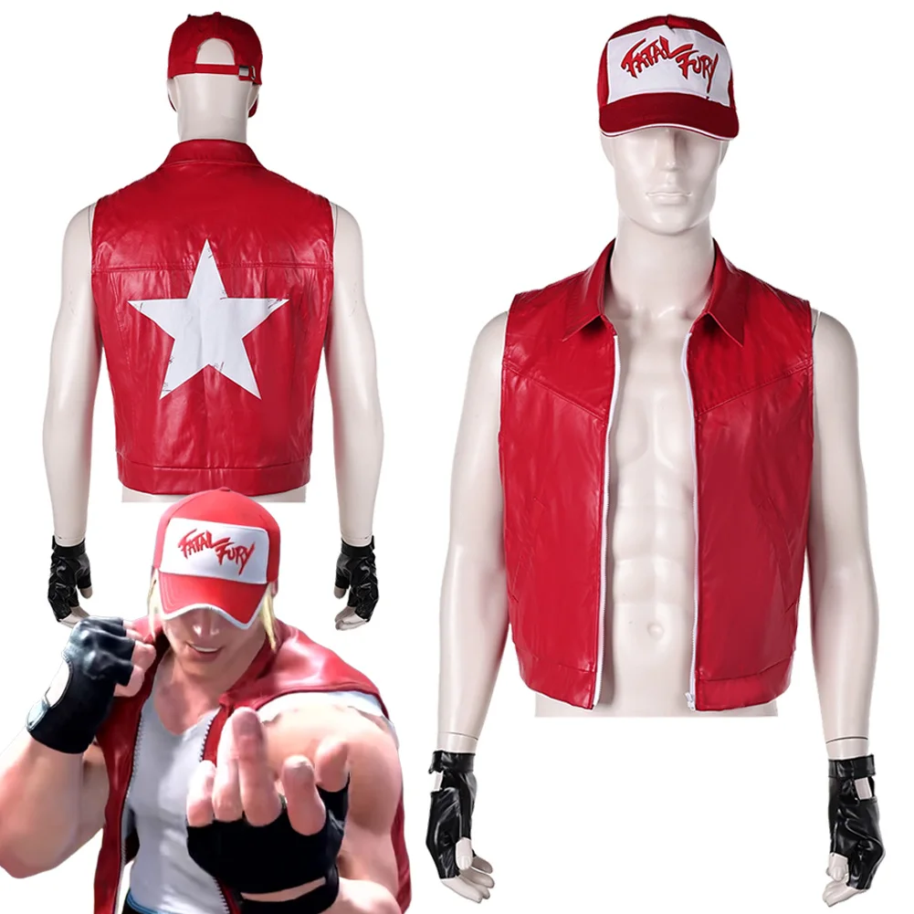 Anime Game Tekken8 Terry Hallowmas Carnival Party Red Coat Hat Disguise Roleplay Suit For Men Male Adult
Anime Game Tekken8 Terry Hallowmas Carnival Party Red Coat Hat Disguise Roleplay Suit For Men Male Adult