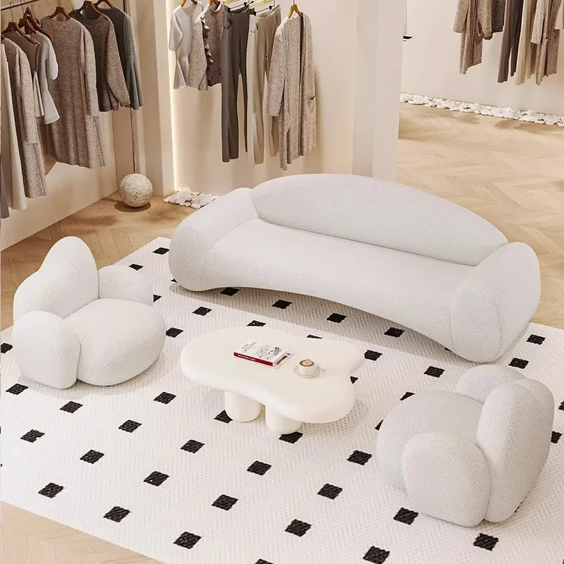 Creative Curved Sofa Aesthetics Lounge Cream Wind Designer Leisure Sofa Reception Trendy Modern Sillon Cama Balcony Furniture
Creative Curved Sofa Aesthetics Lounge Cream Wind Designer Leisure Sofa Reception Trendy Modern Sillon Cama Balcony Furniture