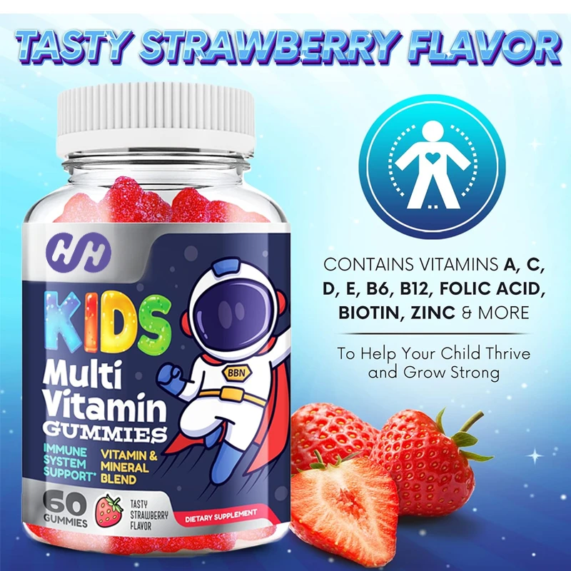 Children's Daily Complex of Natural Vitamins, 60 Gummies, Vitamins A, C, E, B6, B12, and Minerals
Children's Daily Complex of Natural Vitamins, 60 Gummies, Vitamins A, C, E, B6, B12, and Minerals