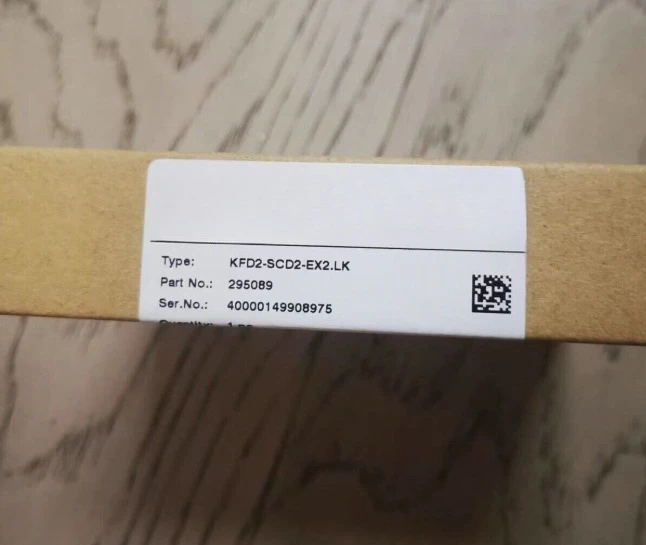 Brand New Original KFD2-CRG2-Ex1.D KFD2-SCD2-EX2.LK Safety barrier Fast Shipping
Brand New Original KFD2-CRG2-Ex1.D KFD2-SCD2-EX2.LK Safety barrier Fast Shipping