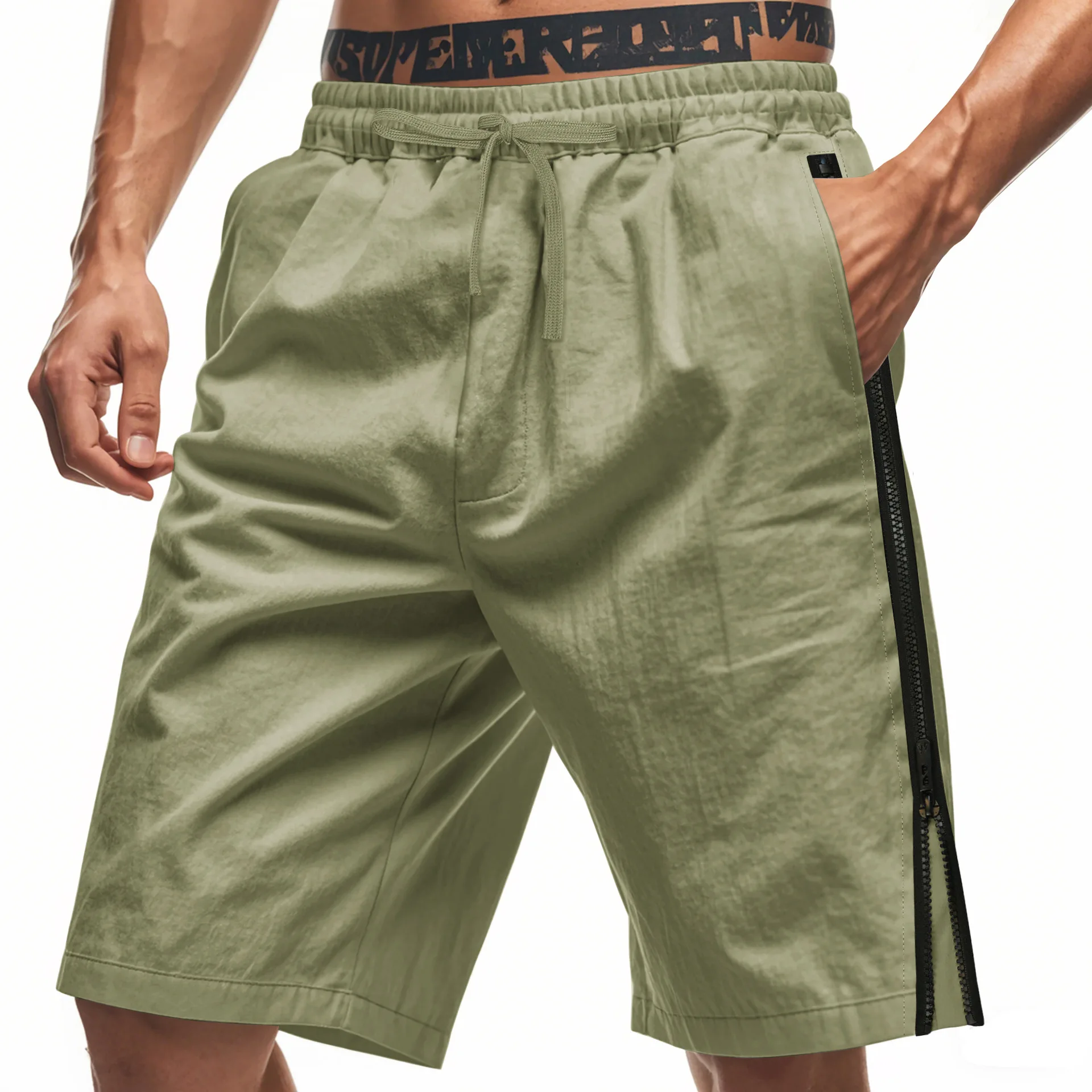 Men's summer quick-drying and breathable shorts with side zippers, loose fit pants, sporty and casual shorts, fashionable pants
Men's summer quick-drying and breathable shorts with side zippers, loose fit pants, sporty and casual shorts, fashionable pants