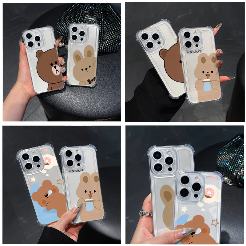 Simple Healing Bear Phone Case For IPhone 17 Pro Max 16 E 17 15 14 13 Plus 12 Mini 11 XR 17Air 16E Cases Transparent Soft Covers
Simple Healing Bear Phone Case For IPhone 17 Pro Max 16 E 17 15 14 13 Plus 12 Mini 11 XR 17Air 16E Cases Transparent Soft Covers