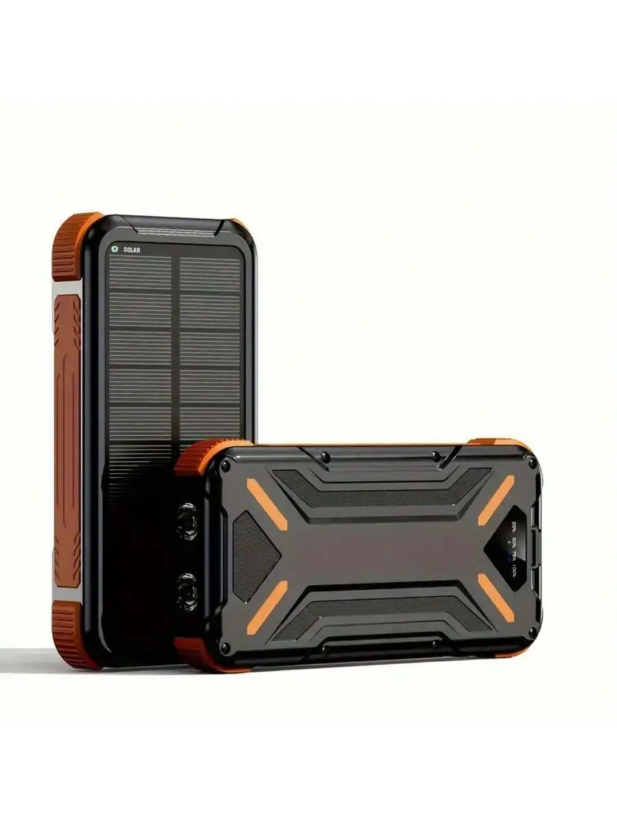 20000mAh Solar Power Bank With USB-A Type-C Micro USB Fast Charging Flashlight Waterproof Outdoor Emergency Charger
20000mAh Solar Power Bank With USB-A Type-C Micro USB Fast Charging Flashlight Waterproof Outdoor Emergency Charger