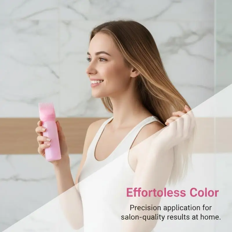 【L】120ML Hair Color Dye Bottle For Salon DIY Hair Coloring With Applicator Brush For Home Use And Touch Ups
【L】120ML Hair Color Dye Bottle For Salon DIY Hair Coloring With Applicator Brush For Home Use And Touch Ups