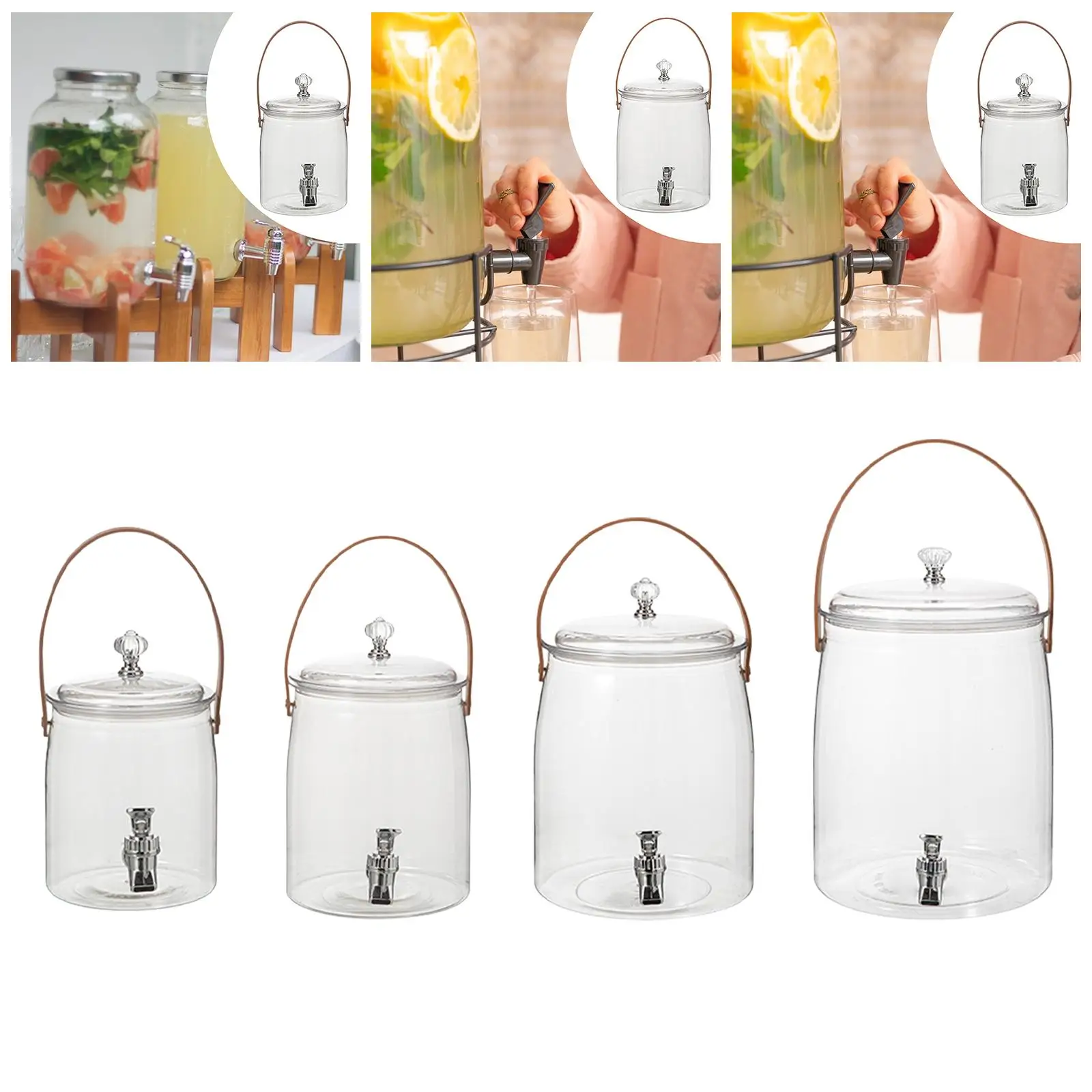 Drink Dispenser for Fridge Easy Flow Clear Convenient Large Capacity Cold Water Jug for Parties Bar Kitchen Camping Picnic
Drink Dispenser for Fridge Easy Flow Clear Convenient Large Capacity Cold Water Jug for Parties Bar Kitchen Camping Picnic