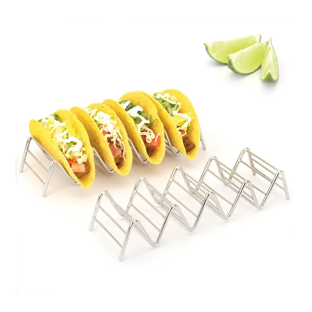 Stainless Steel Pancake Stand Taco Holder, Mexican Pizza Roll Shelf, Burrito Potato Chips Rack Shells, Creative Tableware
Stainless Steel Pancake Stand Taco Holder, Mexican Pizza Roll Shelf, Burrito Potato Chips Rack Shells, Creative Tableware