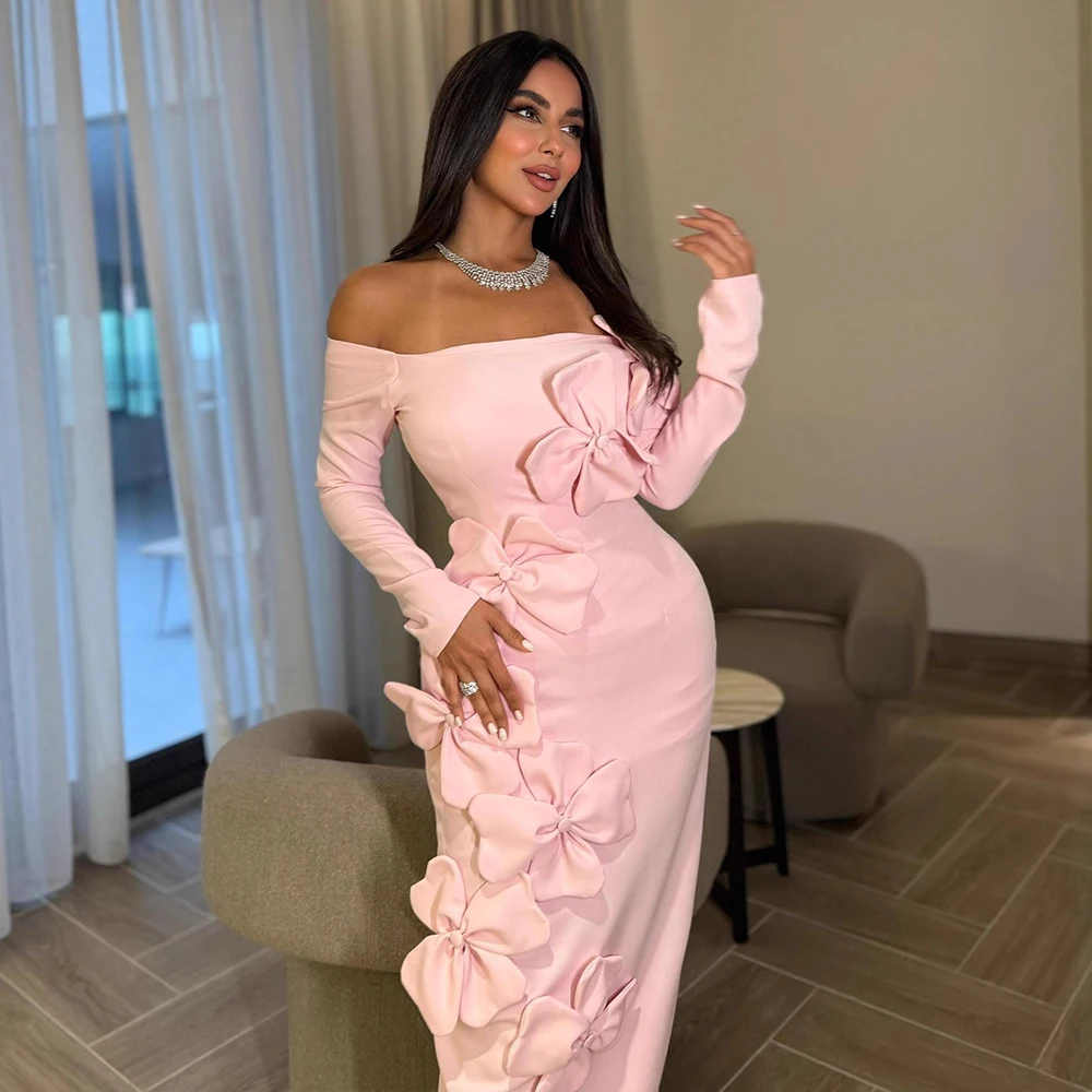 Women’s Elegant 3D Flowers Chic Evening Dress Sexy Off-Shoulder Pink Long Sleeve High Waist Cocktail Party Prom Robe Maxi Dress
Women’s Elegant 3D Flowers Chic Evening Dress Sexy Off-Shoulder Pink Long Sleeve High Waist Cocktail Party Prom Robe Maxi Dress