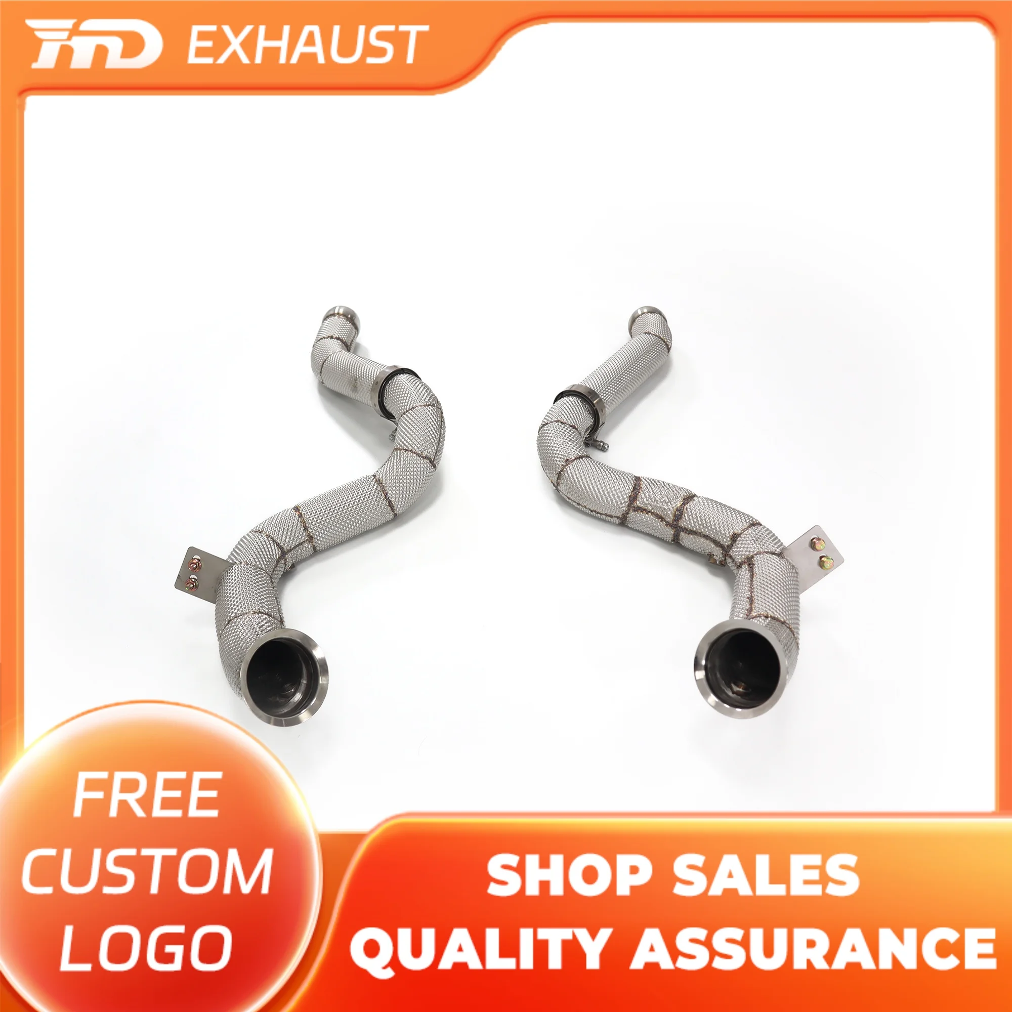 HMD Exhaust System High Flow Performance Downpipe for Mercedes Benz C63 W205 With Heat Shield Pipe
HMD Exhaust System High Flow Performance Downpipe for Mercedes Benz C63 W205 With Heat Shield Pipe